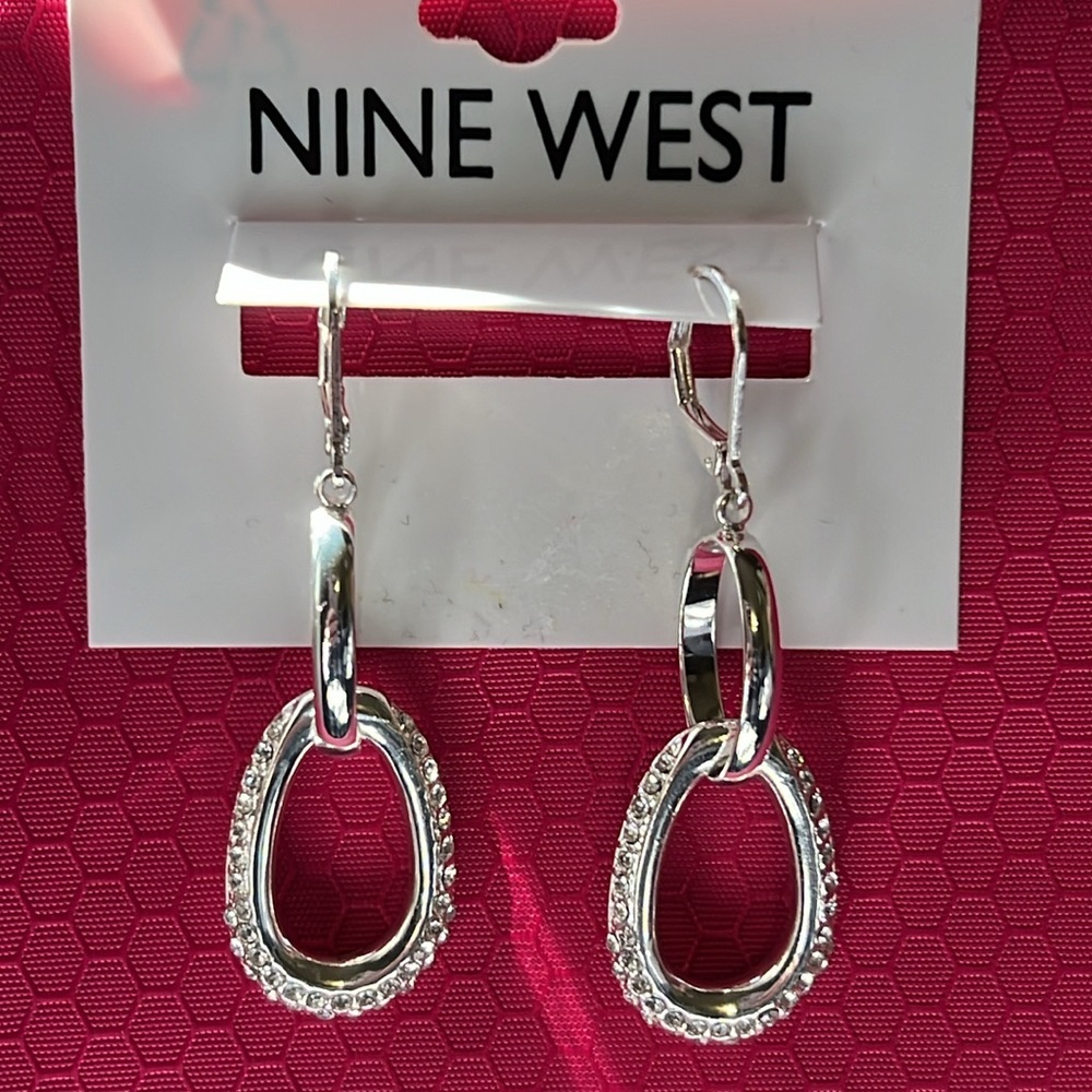 Nine West Double Oval Earrings
